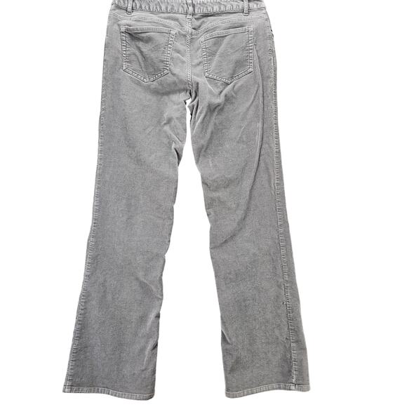 J Jill Corduroy Pants Size 8 Womens Bootcut Stretch Grey 5-Pocket 31x31 Mid Rise - Picture 2 of 15